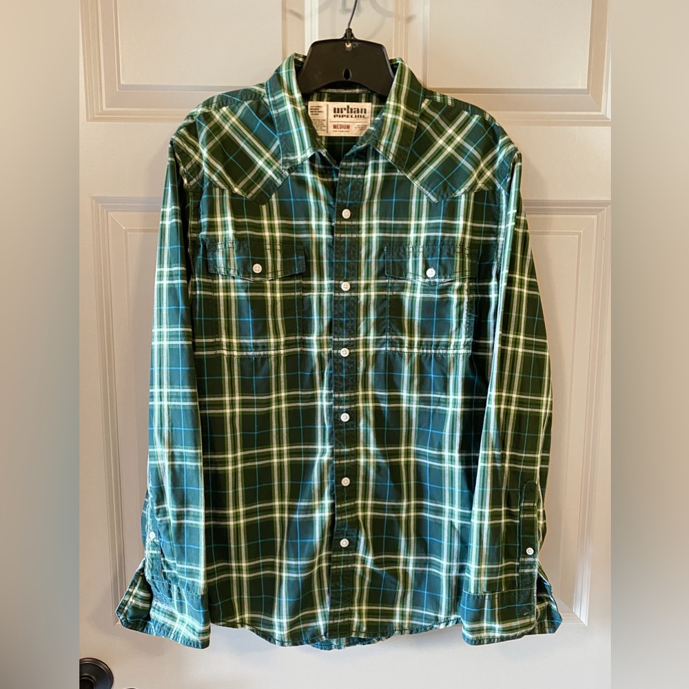 Urban Pipeline Plaid Button Down | Men’s | M